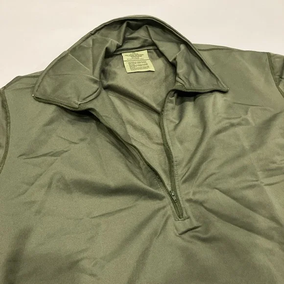 US Military Army Shirt Large Sleeping Heat Retentive Moisture Resistant OG Olive - Picture 2 of 11